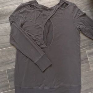 Athleta open back terry tunic